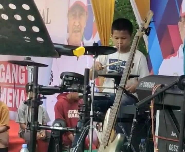 Solo Drum! M Riski Meifi Rehan Meriahkan Gemilang Creative Fest 2023 di Inhil