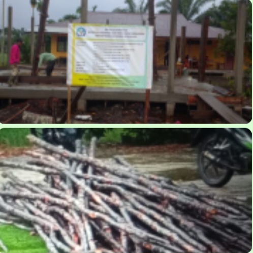 Gunakan Kayu Cerocok Kecil, Bangunan SMAN Enok Diprediksi Tidak Bertahan Lama