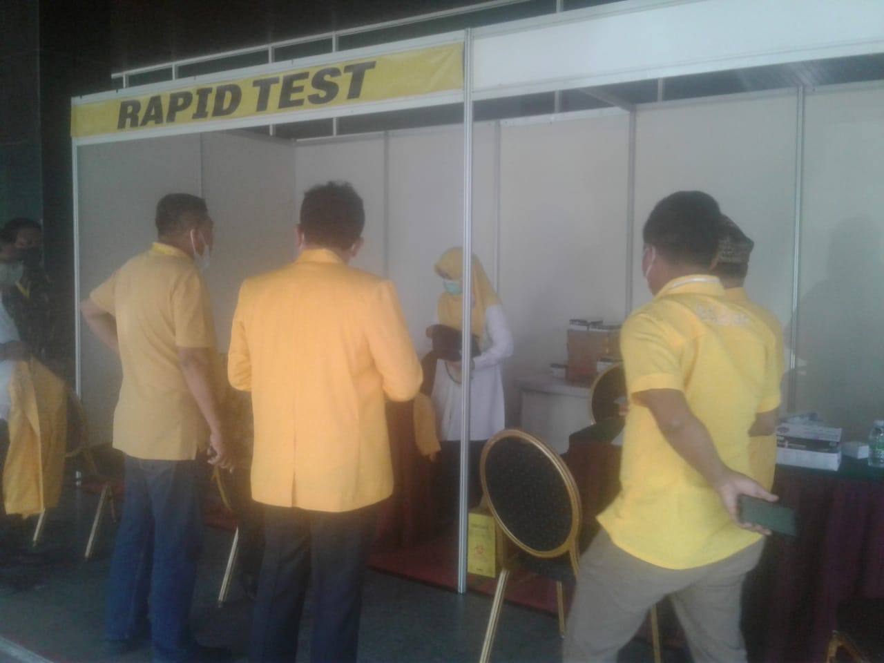 Jelang Pelantikan Pengurus DPD I Golkar Riau dan DPD II, Seluruh Peserta Wajib Rapid Test