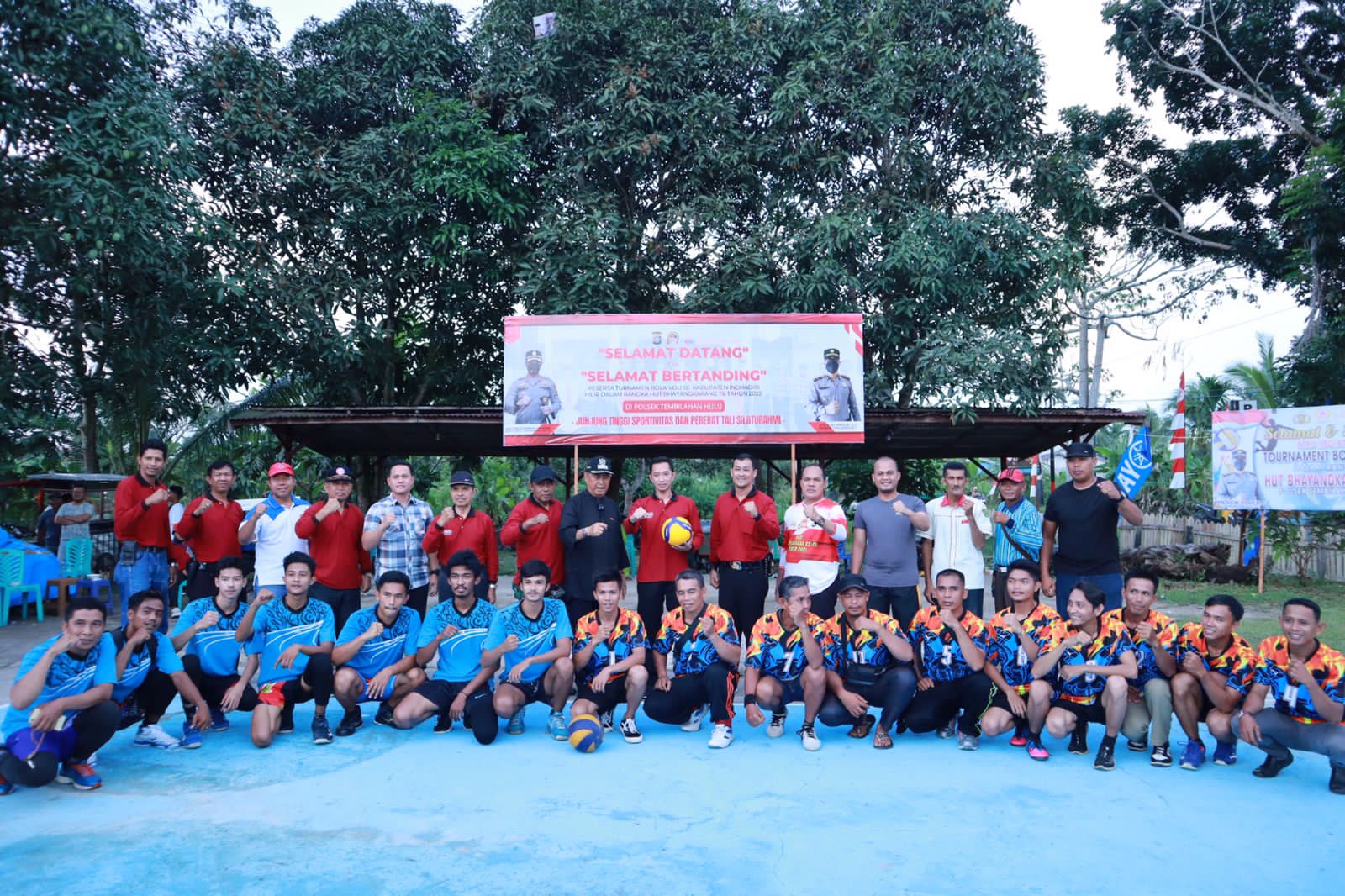41 Club Ikuti Turnamen Bola Voly Peringatan HUT Bhayangkara Polres Inhil