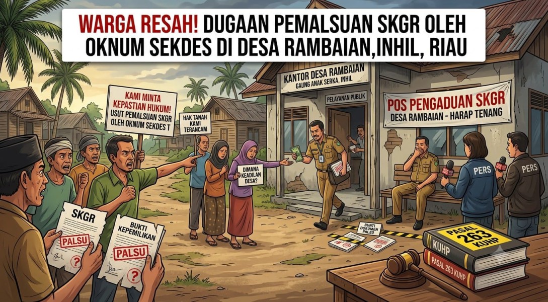 Kasus Dugaan Pemalsuan SKGR di Desa Rambaian Jadi Sorotan, Warga Akan Lapor ke Aparat Penegak Hukum