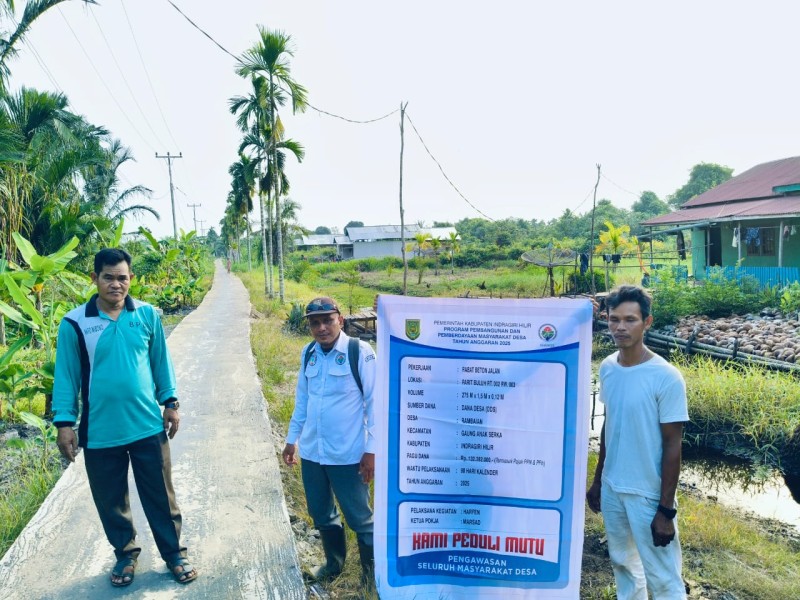 Pemdes Rambaian Bangun Infrastruktur Jalan Untuk Kemudahan Mobilitas Warga Dan Barang