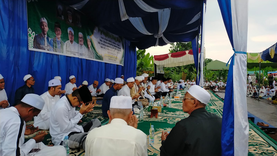 Ribuan Jamaah Hadiri Haul Jama' Syekh Abdul Qadir Al-Jailani di Ponpes Insanul Amin Desa Belantaraya