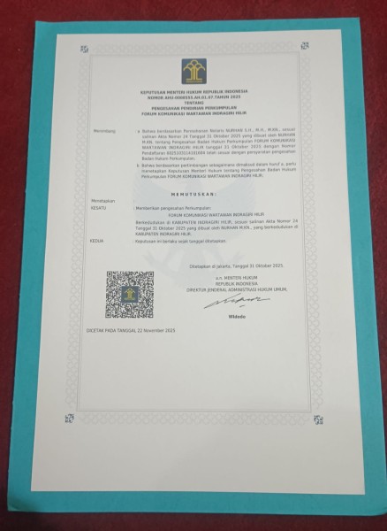 Forum Komunikasi Wartawan Indragiri Hilir Resmi Aktif, Raja Riki Sanjaya Putra Ditunjuk Jadi Ketua