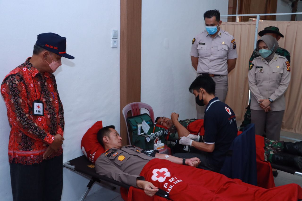 HUT Bhayangkara ke 76, Polres Inhil Laksanakan Donor Darah