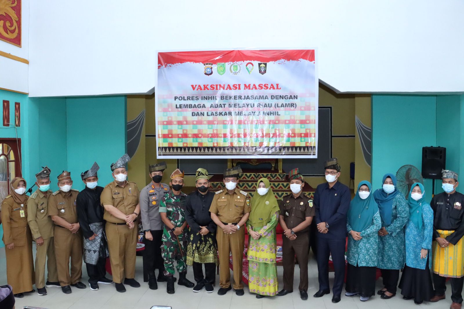 Vaksinasi Massal LAMR Inhil Bersama Polres , Ketua MKA: Ini Dapat Ditiru Hingga Ketingkat Kecamatan dan Desa