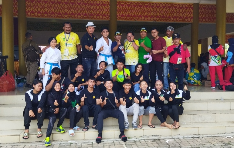 Selamat, Karateka Dendy Syahputra Sumbang Emas Untuk Inhil di Porprov Riau ke X Tahun 2022